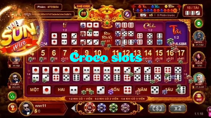 Croco slots casino presented on mobile device in Pakistan with slots and live games